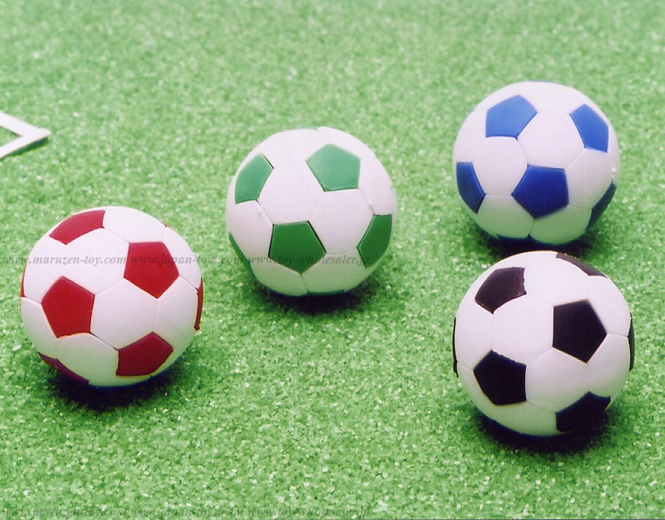 (IWAKO)(ER-961129)-made in JAPAN-Soccer Ball Erasers(Display Box can be changed)