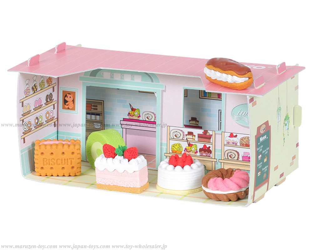 (IWAKO)(ER-KUR 004)-made in JAPAN-Erasers TOY Craft House Cake Shop(ER-KUR 004)(Colors/Designes/Assortments may changed without Notice)
